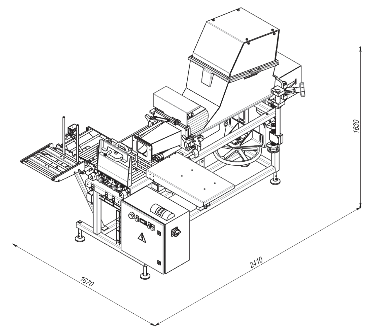 Technical specifications of the bulk butter box filler